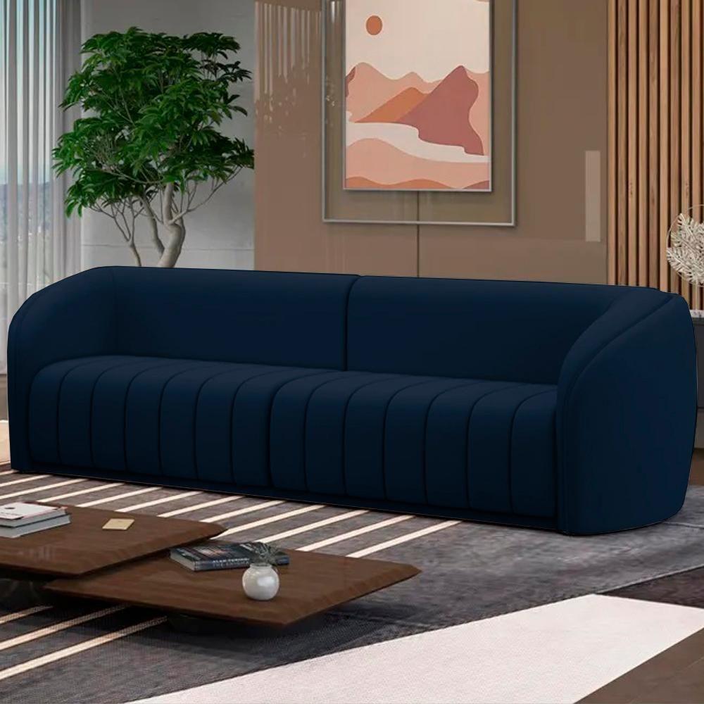 Sofa 4 Lugares 332 Cm Memphis Veludo Sl 948 Moll Sl 948 - 9