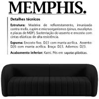 Sofa 4 Lugares 332 Cm Memphis Veludo Sl 944 Moll Sl 944 - 8