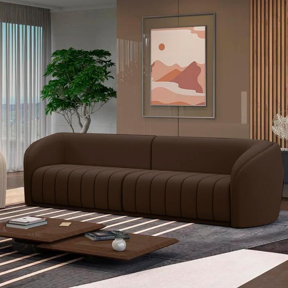 Sofa 4 Lugares 332 Cm Memphis Veludo Sl 942 Moll Sl 942 - 3