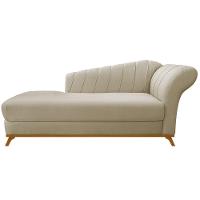 Diva Recamier Vanessa 160cm Lado Esquerdo Linho - Doce Sonho Móveis Cor Bege - 6