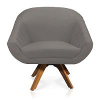 Kit 01 Namoradeira 02 Lugares E 01 Poltrona Giovana Suede Grafite - 6