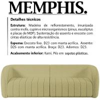 Sofa Decorativo 4 Lugares 332 Cm Memphis Boucle Tce 1001 Moll Tce 1001 - 7