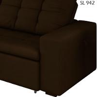 Sofa Retratil E Reclinavel 210 Cm Max Veludo Sl 942 Moll Sl 942 - 7