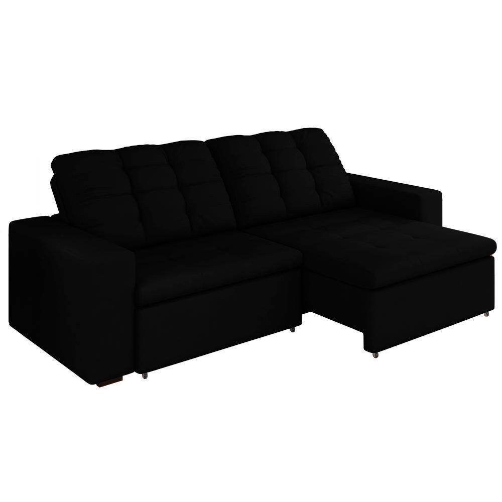 Sofa Retratil E Reclinavel 230 Cm Max Veludo Sl 944 Moll Sl 944 - 1