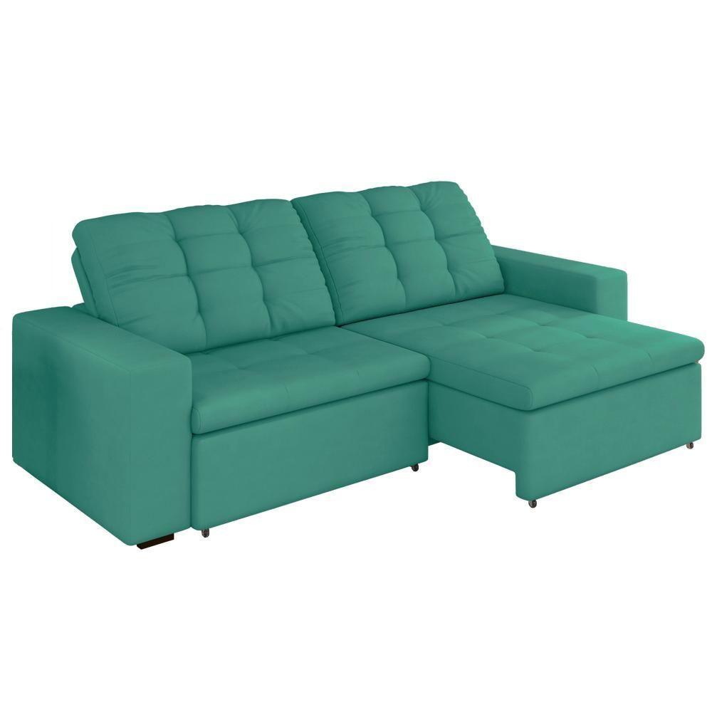 Sofa Retratil E Reclinavel 210 Cm Max Veludo Sl 946 Moll Sl 946 - 1