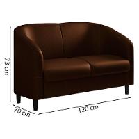 Sofa Decorativo 2 Lugares 120 Cm Scala Corano Tcs 721 Moll Tcs 721 - 6