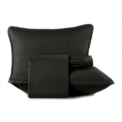 Jogo De Cama King 4 Peças Altenburg Malha Fio Penteado Preto Primitivo