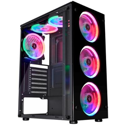 Gabinete Gamer Kmex Cg-a1tp Led Rgb