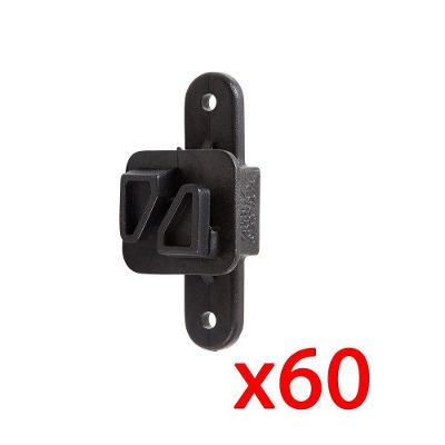 Isolador Zebu Tipo W Preto (60 Unid) 353x60