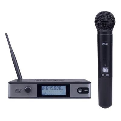 Microfone Sem Fio Uhf Dylan Display Digital Udx-01 Multi