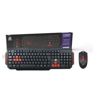 Kit Teclado Gamer Santana + Mouse Gamer Led Rgb Kg-03r Pt/vm