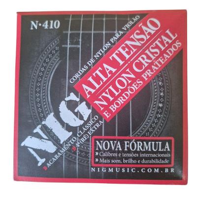 Encordoamento Violão Nylon Nig N410 Alta Tensão Cristal