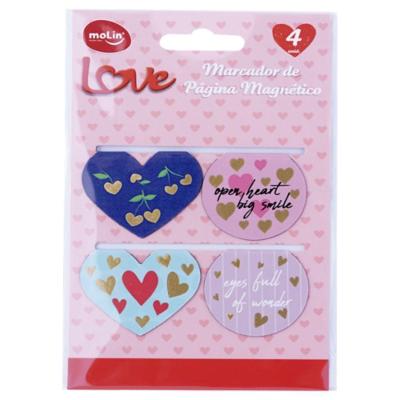 Marcador De Página Magnético Com Detalhes Em Dourado Molin