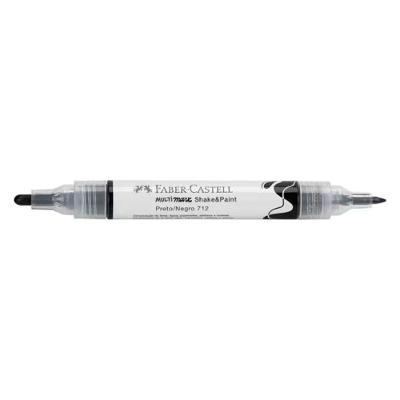 Marcador Multimark Criativo Shake & Paint 2 Em 1 Faber-castell (1 Unidade). Preto