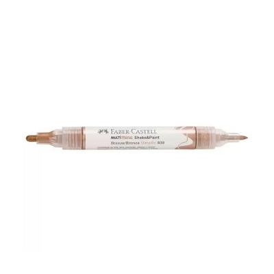 Marcador Multimark Criativo Shake & Paint 2 Em 1 Faber-castell (1 Unidade). Bronze