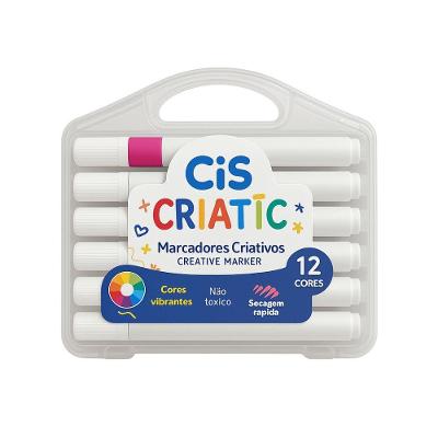 Marcador Criativo Criatic Cis 12 Cores