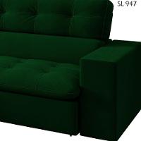 Sofa Retratil E Reclinavel 3 Lugares 218 Cm Eldorado Sl 947 Veludo Moll Sl 947 - 7