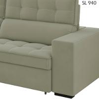 Sofa Retratil E Reclinavel 3 Lugares 246 Cm Evidence Sl 940 Veludo Moll Sl 940 - 13