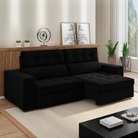 Sofa Retratil E Reclinavel 3 Lugares 218 Cm Evidence Sl 944 Veludo Moll Sl 944 - 3