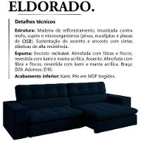 Sofa Retratil E Reclinavel 3 Lugares 218 Cm Eldorado Sl 948 Veludo Moll Sl 948 - 9
