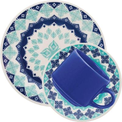 Kit Jogo Café Lanche Oxford Donna Lola 24 Peças