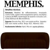Sofa Decorativo 3 Lugares 252 Cm Memphis Corano Tcs 721 Moll Tcs 721 - 5