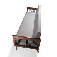 Sofá 2 Lugares Saibi Ozki 150Cm Poliéster Cinza Madeira Eucalipto Cedro Corda Náutica Plana Poliéste - 8