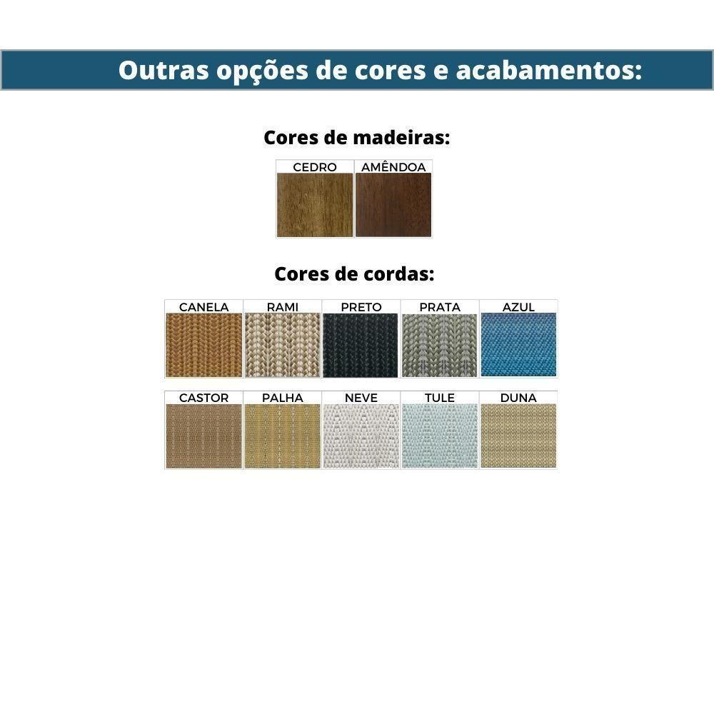 Sofá 2 Lugares Luck Ozki 140Cm Algodão Grafite Madeira Apuí Amêndoa Corda Náutica a Poliéster Pr - 4