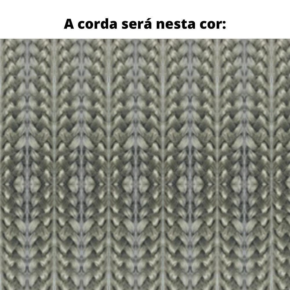 Sofá 2 Lugares Luck Ozki 140Cm Algodão Grafite Madeira Apuí Amêndoa Corda Náutica a Poliéster Pr - 10