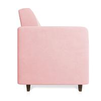 Sofá 03 Lugares Arezzo Suede Rosa Bebê Pés Chanfrado Tabaco - D'rossi - 6