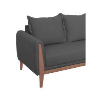 Sofá 3 Lugares Argentina Linho - Adj Decor Cor Cinza Escuro