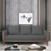 Sofá 3 Lugares Argentina Linho - Adj Decor Cor Cinza Escuro - 11