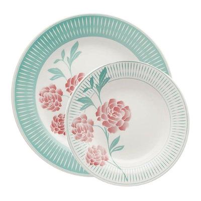 Kit Jogo Pratos Raso E Fundo P-4 Pessoas 8pçs Oxford Bloom