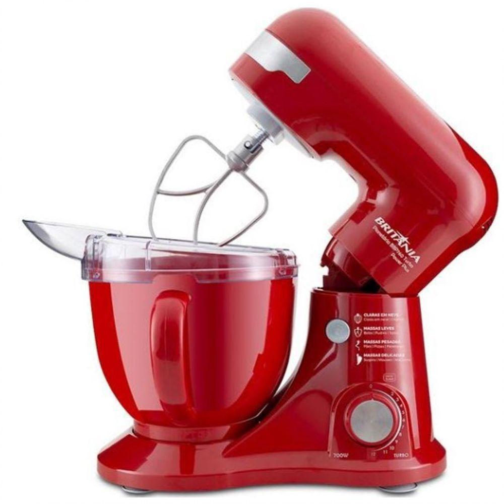 Batedeira Planetária Britânia 4,5 L Vermelho 220v - 3