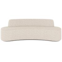 Sofá 3 Lugares Curvo Sala De Estar Living Cancún D02 Linho Cru 180 Cm D-461 - 6