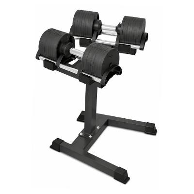 Kit Dumbell Ajustável 20kg Ahead Sports Com Suporte Rack Profissional