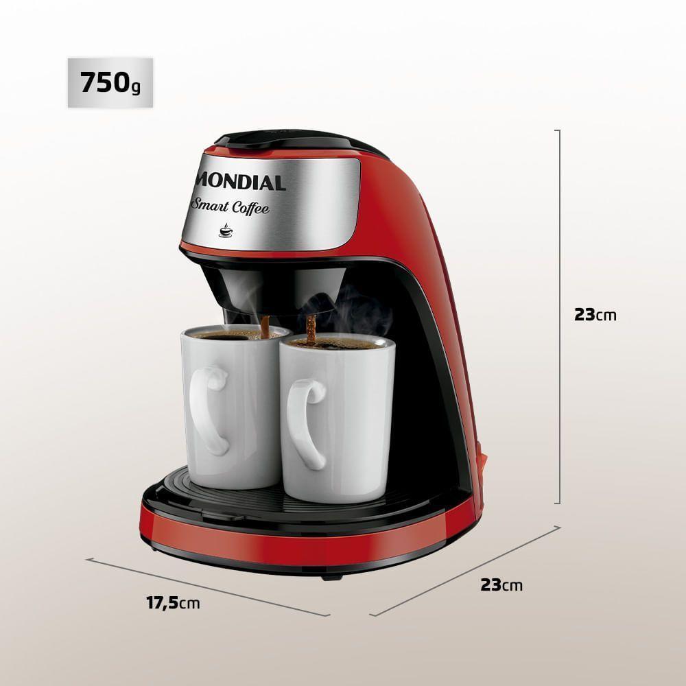 Cafeteira Mondial 2 Xícaras Smart Coffee C-42-2X-Ri 127V - 2