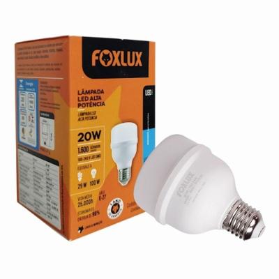 Lâmpada Led Alta Potência Foxlux 20w 6500k Luz Branca