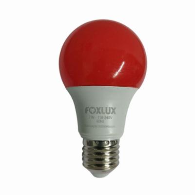 Lâmpada Led Bulbo Colorida Foxlux 7w Cor Vermelho