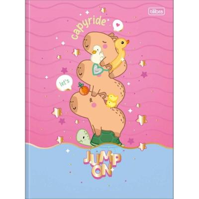 Caderno Brochura Capa Dura Universitário 80 Folhas Capyclub Tilibra Estampa 4