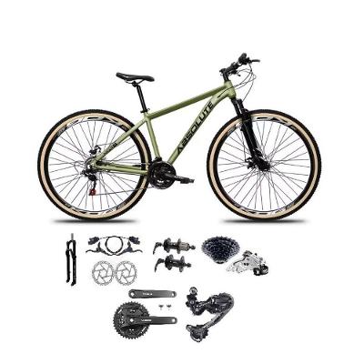 Bicicleta Aro 29 Absolute Nero 5 Câmbios Shimano Deore-altus 27v Freio Hidráulico Garfo com Trava Oliva 15