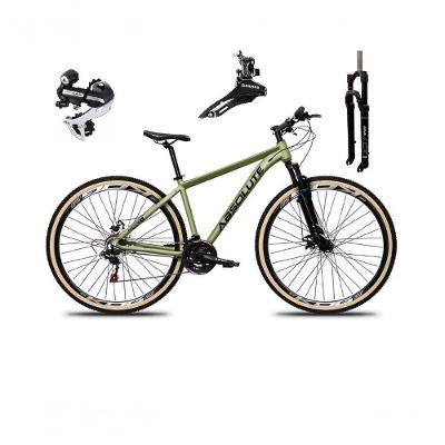 Bicicleta Aro 29 Absolute Nero 5 Câmbio Shimano 24v Acera K7 Freio A Disco Garfo Com Trava Oliva 17