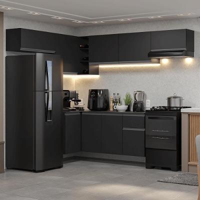 Cozinha Completa De Canto Suspenso 405cm Nice Madesa
