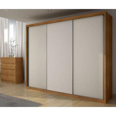 Guarda Roupa Casal 3 Portas 6 Gavetas - Paradizzo Gold-cumaru Off White - Móveis Novo Horizonte