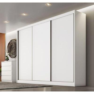 Guarda Roupa Casal 3 Portas 6 Gavetas - Diamond-branco - Móveis Novo Horizonte