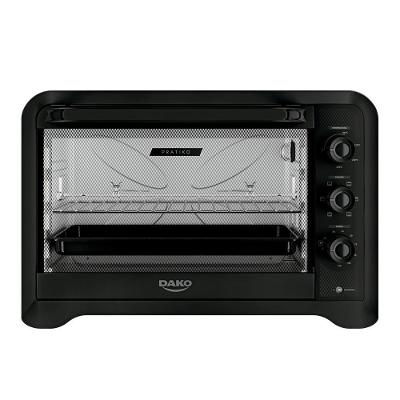 Forno de Bancada Elétrico de Mesa Dako Pratiko 70L com Grill e Timer Preto 110V