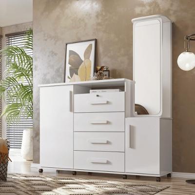 Cômoda Multiuso Coreia Branco Brilho