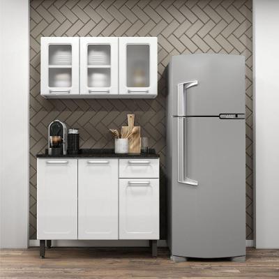 Cozinha Compacta Em Aço 6 Ptas 2 Gavetas Múltipla Bertolini