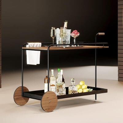 Carrinho Bar 2 Níveis Sala De Jantar Agnes Montanhês