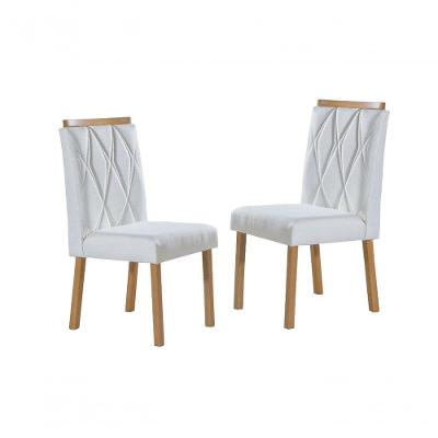 Cadeiras Para Mesa De Jantar Estofada - Bella - Art Salas